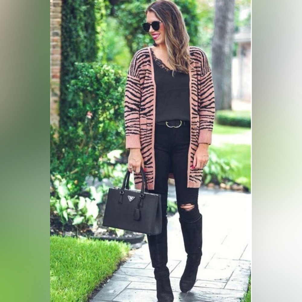 Jess Lea Carol Tiger Print Cardigan